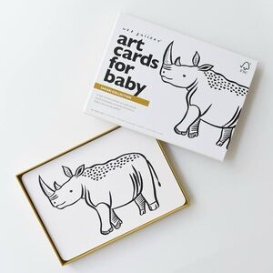 WEE GALLERY Art Cards For Baby/Toddler Safari Collection